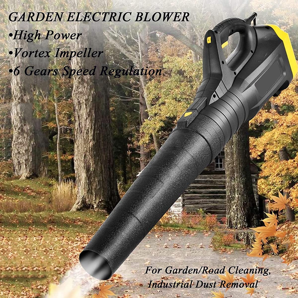 2-in-1 Cordless Leaf Blower & Vacuum Mulcher - 20V Lithium Battery Powered Electric Garden Blower for Leaves, Dust, Snow & Yard Debris - Perfect for Home Lawn Care, Driveway Cleaning & Backyard Maintenance