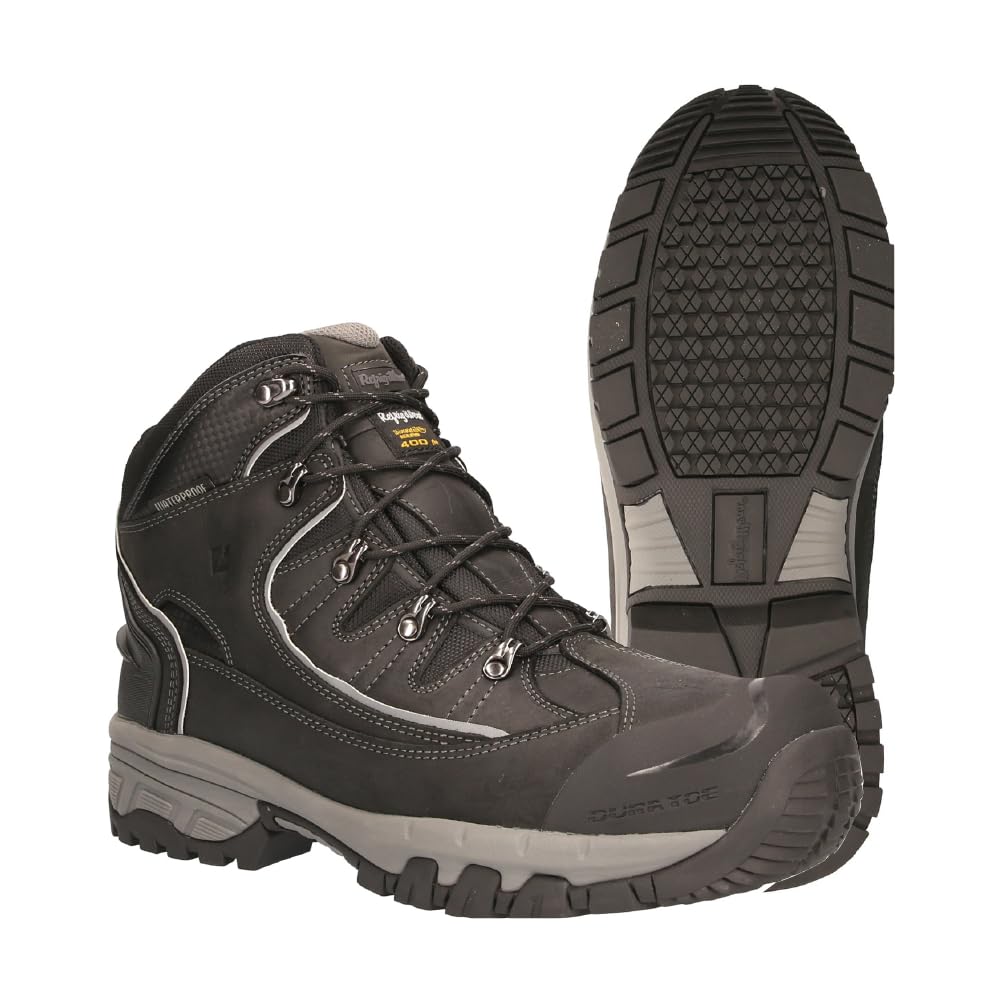 RefrigiWear Men's Frostline Hiker Waterproof Insulated Work Boots - Winter Hiking, Construction & Outdoor Work in Cold Weather