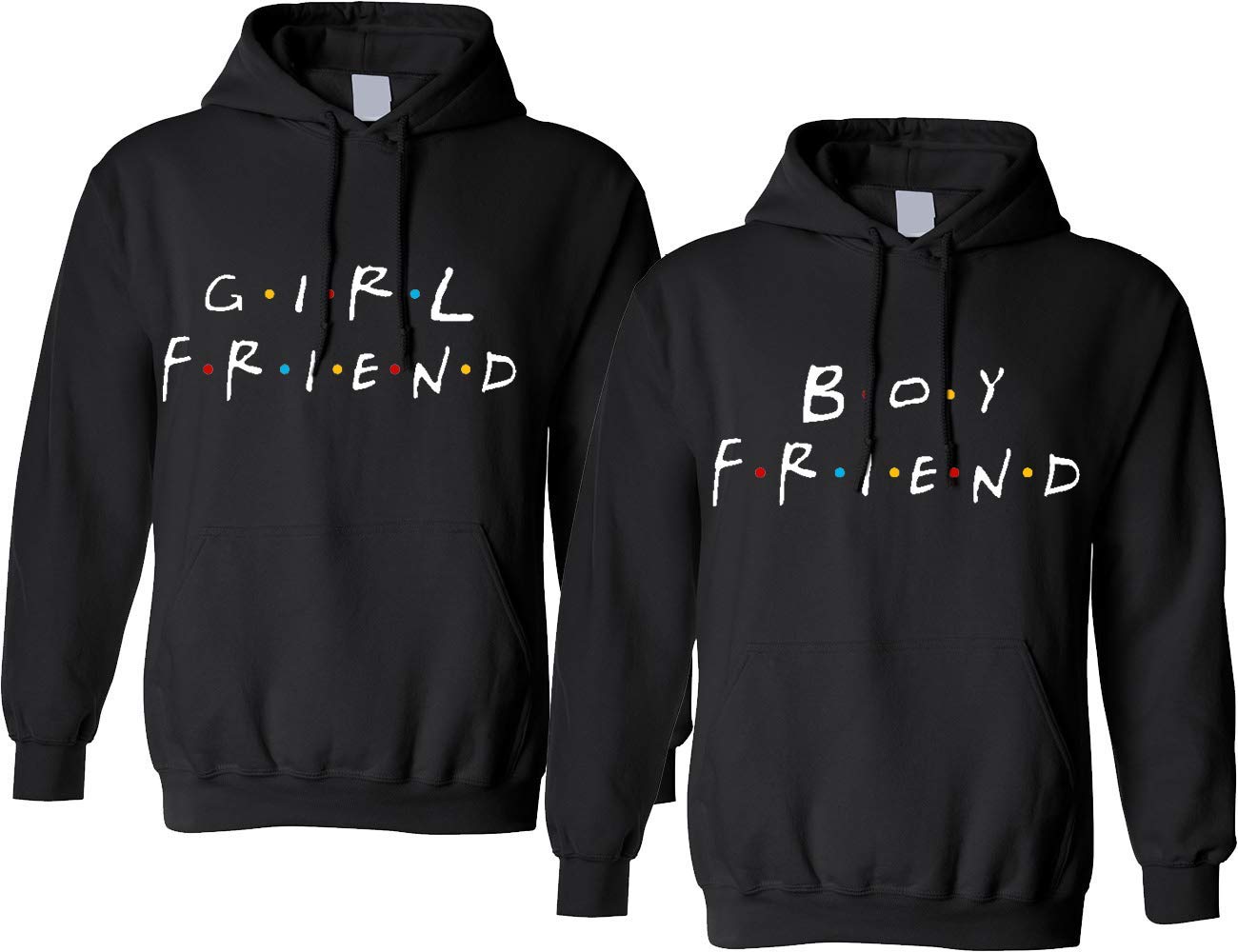 ALLNTRENDS Matching Couple Hoodies for Boyfriend & Girlfriend - Cute Love Gifts, Couples Outfits for Valentine's Day, Anniversary, Christmas - Perfect for Date Nights & Couple Photos