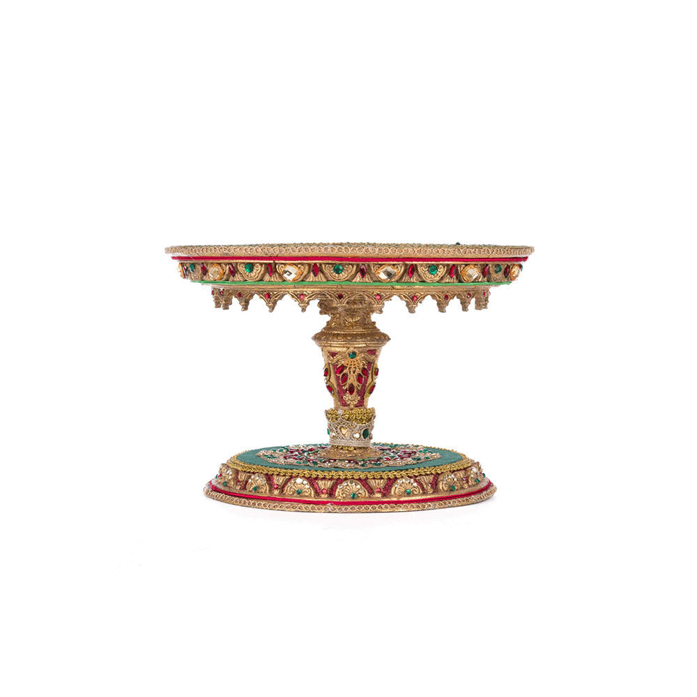 Christmas Castle Cake Plate - Elegant Tiered Dessert Stand for Holiday Parties, Weddings & Special Events | Katherine's Collection