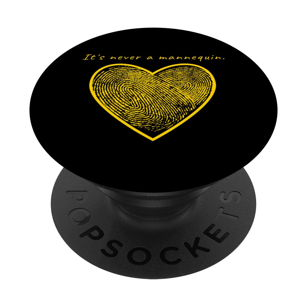 True Crime Podcast Fan Gift - It's Never a Mannequin Funny PopSockets Phone Grip & Stand for iPhone, Samsung & Tablets | Perfect for Podcast Lovers & Mystery Enthusiasts