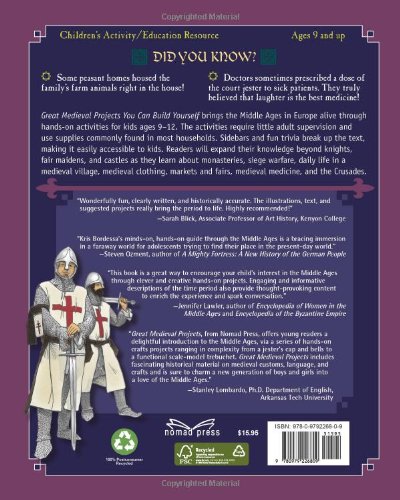 Great Medieval Projects: DIY Build Your Own Castle, Knight Armor & More | Fun Historical Crafts for Kids & Adults | Perfect for School Projects, Ren Fairs & Home Decor