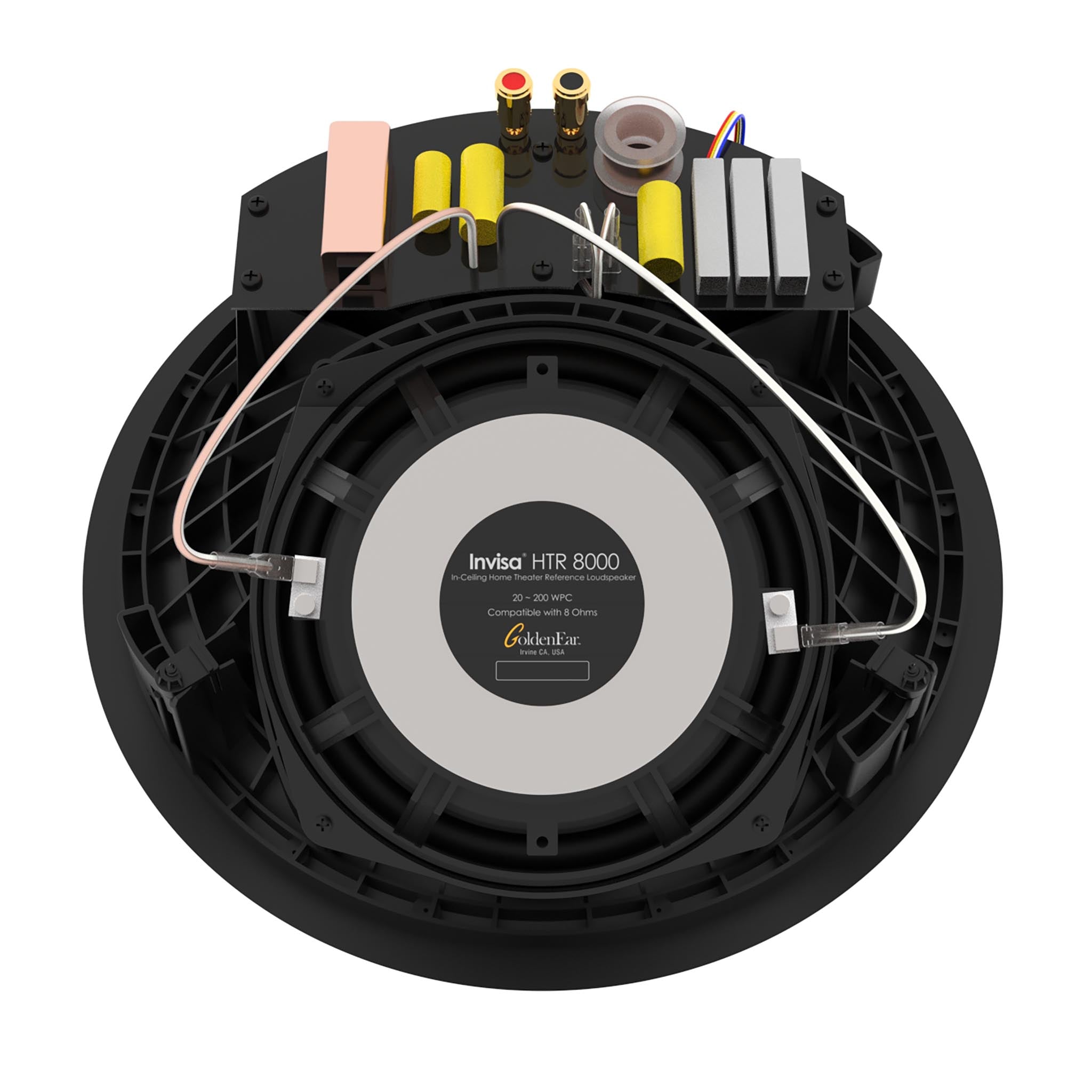 GoldenEar Invisa HTR 8000 In-Ceiling LCR Loudspeaker - High Performance Home Theater & Surround Sound System for Immersive Audio Experience (Single Speaker) - Perfect for Living Rooms, Home Theaters and Multi-Room Audio Setups