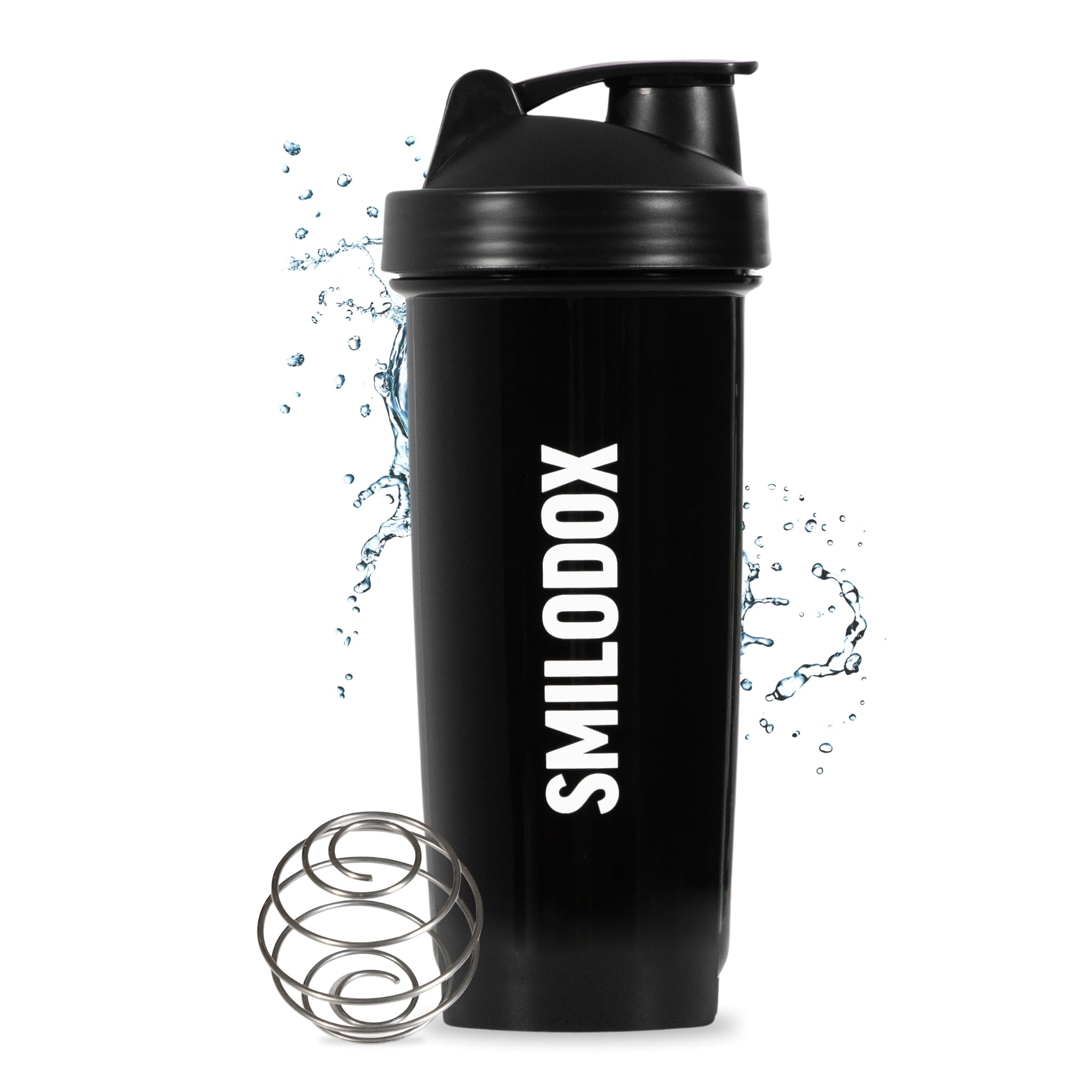 Premium SMILODOX 700ml BPA-Free Protein Shaker Bottle with Stainless Steel Ball - No Clumps, Smooth Mixing for Protein Powder & Supplements - Ideal for Gym, Workouts & Post-Exercise Recovery