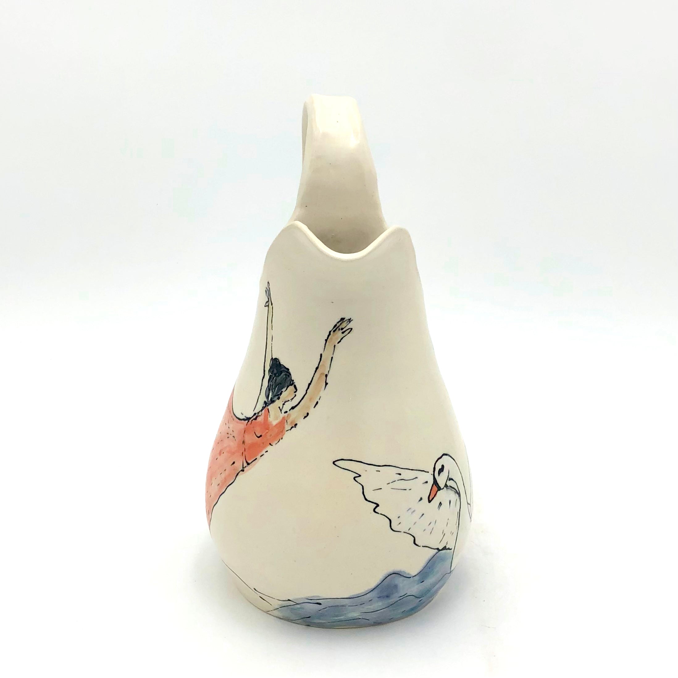 Handpainted Porcelain Pitcher - Sullivan FF Beauty's Muse - Elegant Floral Design - Perfect for Tea Serving, Home Decor & Gift Giving