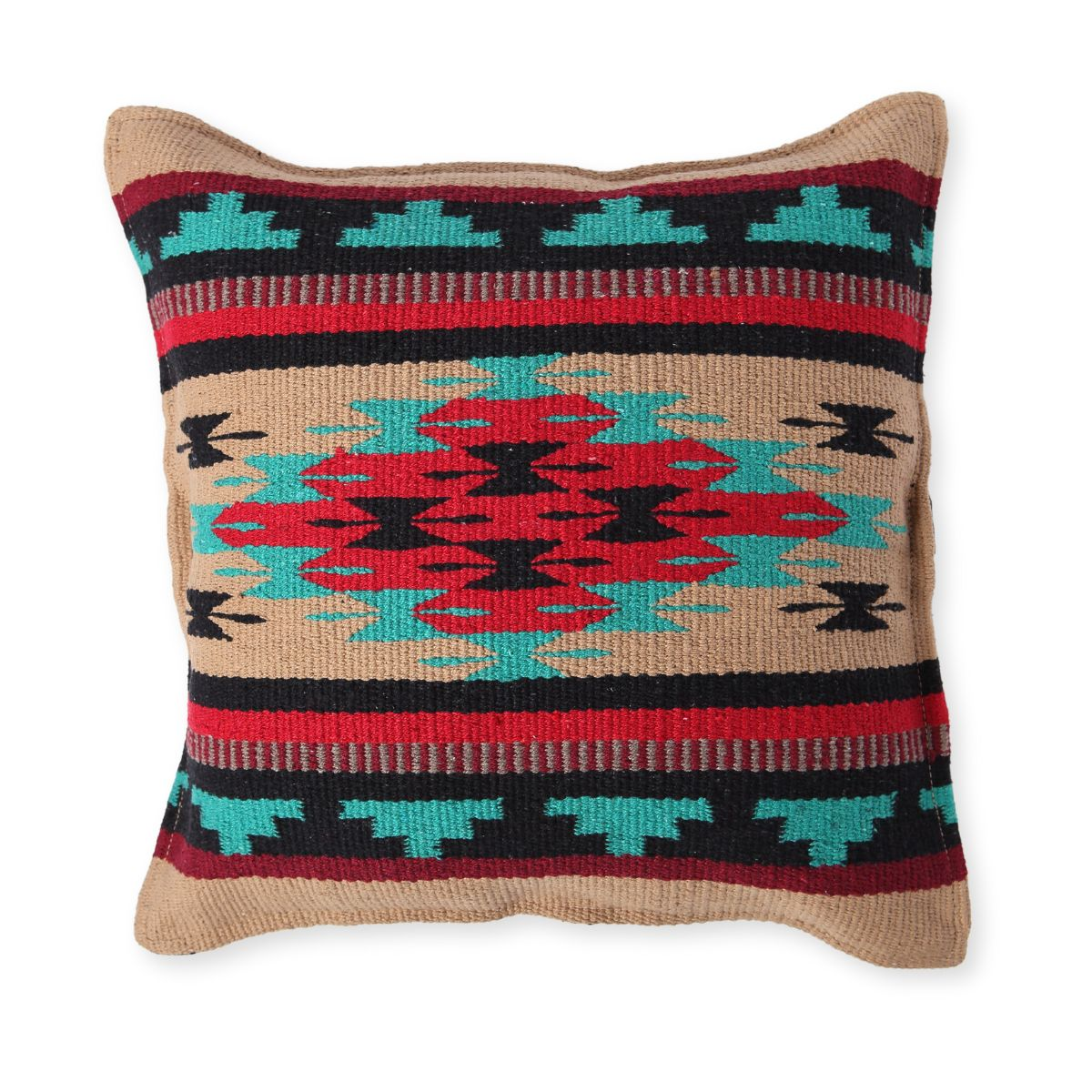 Premium Wool Maya Modern Pillow Cover Sham - Soft & Stylish Decorative Cushion Case for Living Room, Bedroom & Sofa - 18x18 Inches (Set of 2)