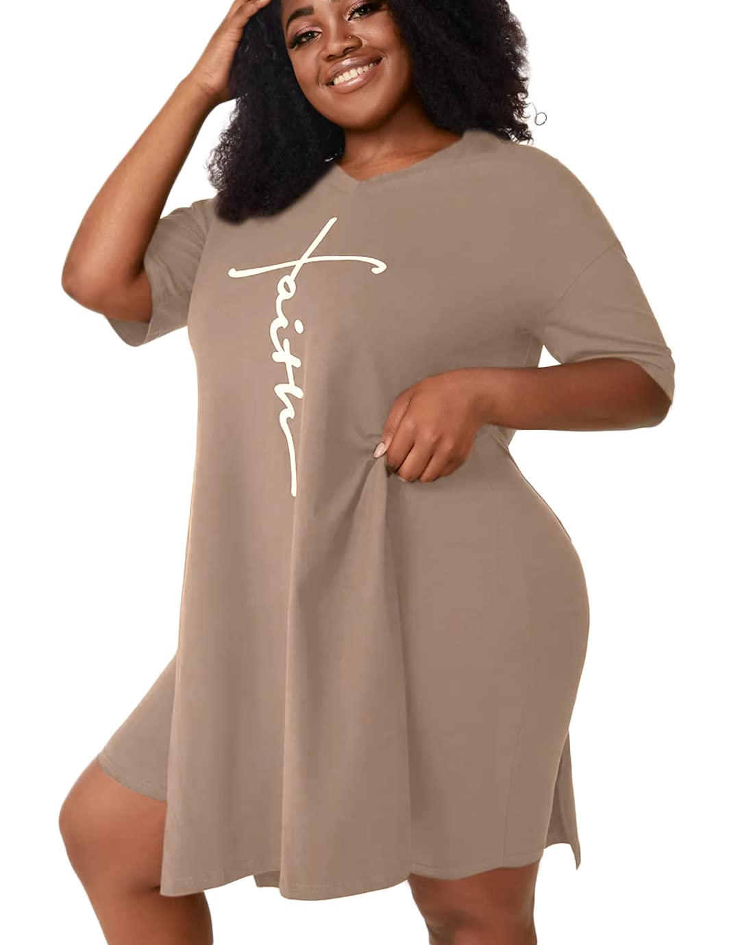 Flamingals Women's 2-Piece Outfit Set - V-Neck Top & Split Side Shorts for Summer | Casual Beachwear, Vacation Outfits, Street Style Fashion