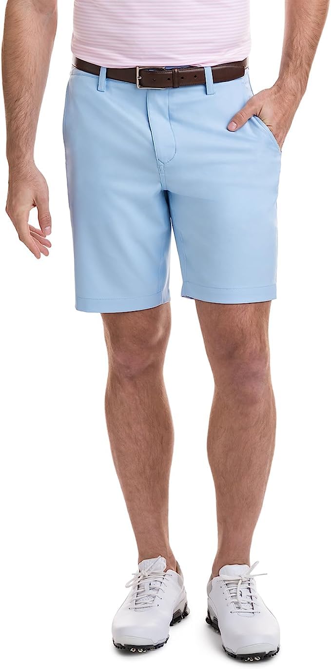Vineyard Vines Men's 9 Inch Performance On-The-Go Shorts - Quick-Dry Athletic Shorts for Running, Golf & Casual Wear - Perfect for Outdoor Activities & Summer Travel