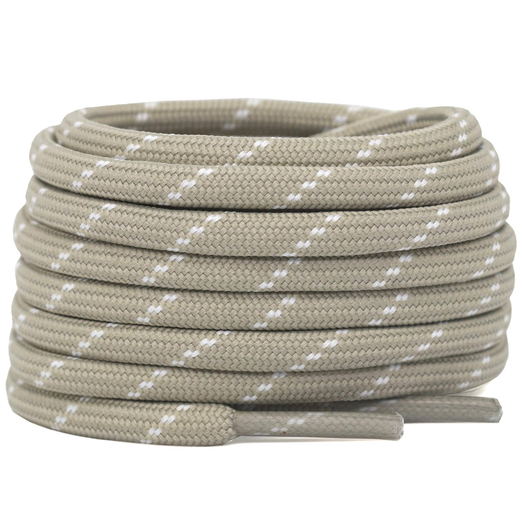 DELELE 2-Pair Thick Round Climbing Shoelaces - Durable Hiking & Boot Laces for Outdoor Adventures - Perfect for Rock Climbing, Hiking, and Work Boots