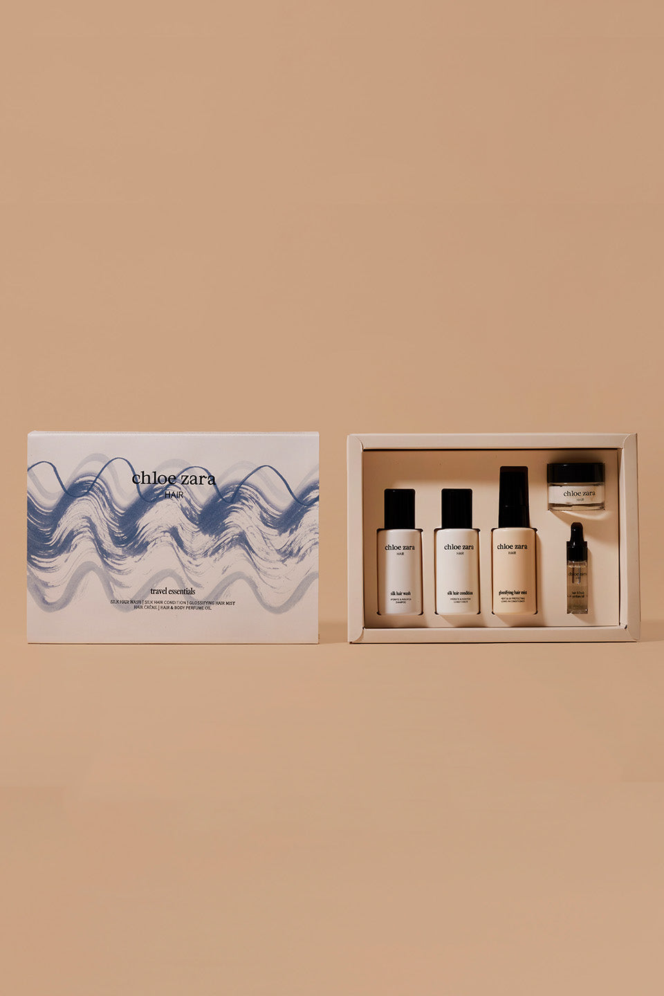 Chloe Zara Travel Essentials Mini Kit - Compact Toiletry Bag for Women, Perfect for Airplane Carry-On & Weekend Getaways