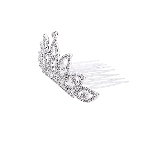 Lurrose Girls Rhinestone Headband Tiara Hair Comb - Sparkling Princess Crown for Kids, Birthday Party, Pageant, Wedding, and Special Occasions