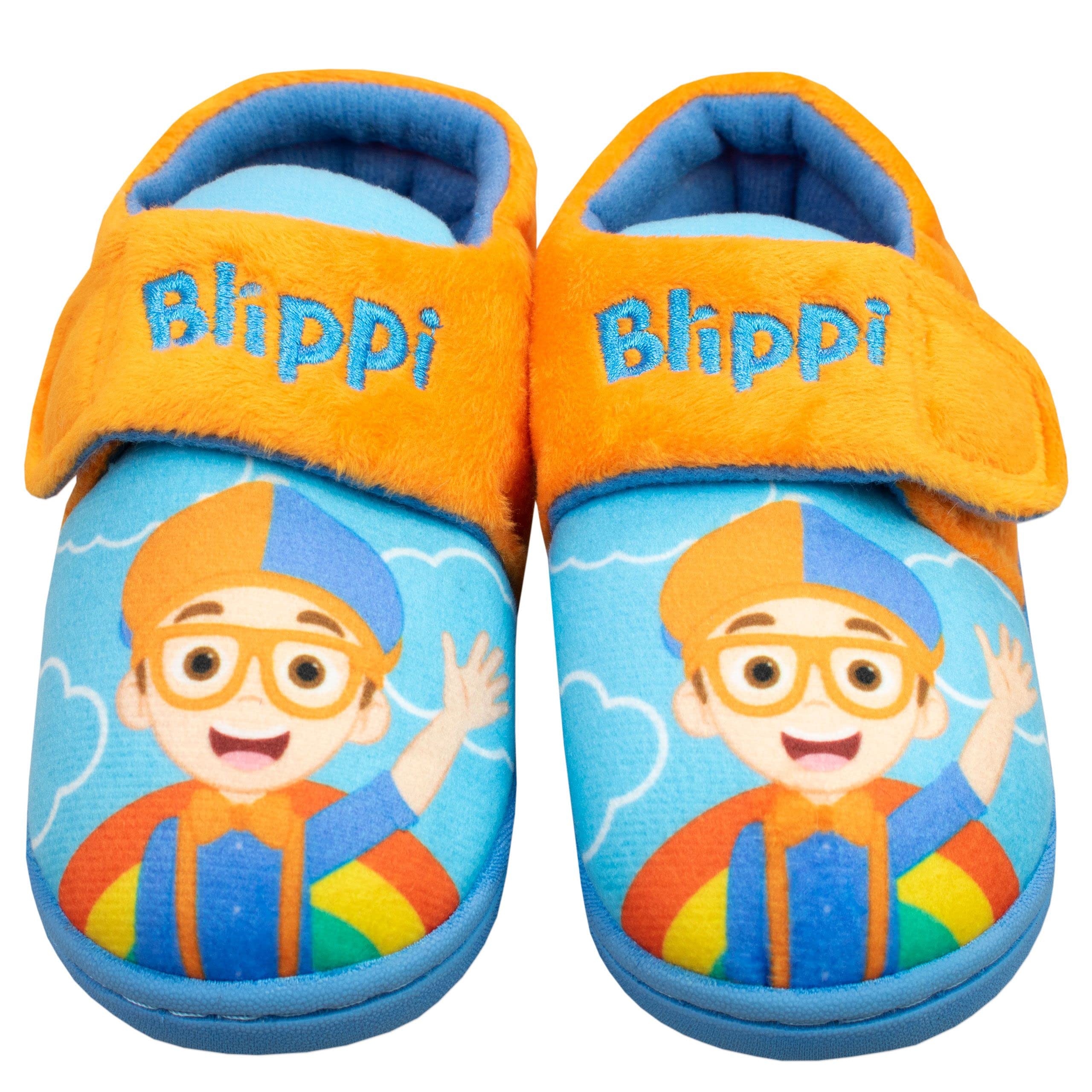 Blippi Boys Slippers - Non-Slip Kids House Shoes with Fun Characters | Perfect for Indoor Play, Lounge & Preschool Comfort