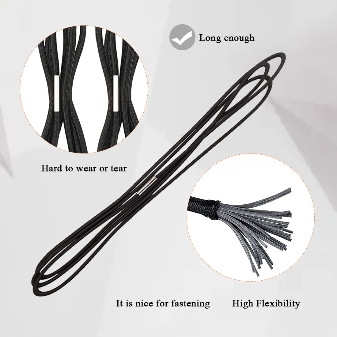 20Pcs Heavy Duty Bungee Grips Elastic Bands - Secure Tablecloth Straps for Outdoor Dining, Picnic, Camping, Wedding & Party - Black Table Bungee Clips for Kitchen, Restaurant & Event Decor