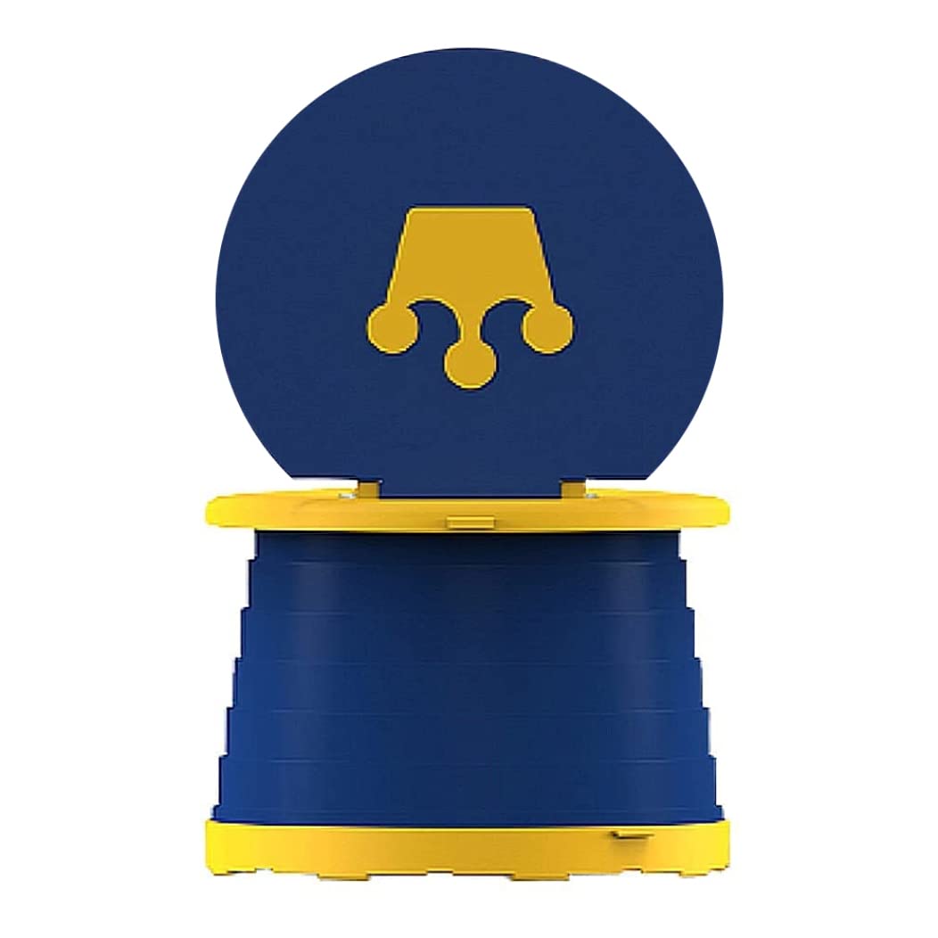 Eioflia Portable Kids Potty Seat - Foldable Travel Potty for Toddlers, Potty Training Toilet Seat for Boys & Girls, Lightweight & Compact for Camping, Road Trips & Outdoor Adventures (Blue)