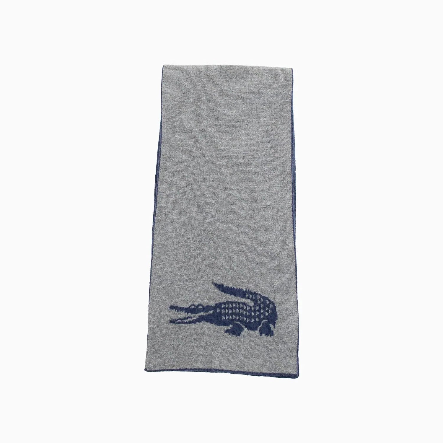 Intersia Luxury Double-Faced Crocodile Print Scarf - Soft & Warm Winter Fashion Accessory for Women - Perfect for Office, Travel & Outdoor Activities