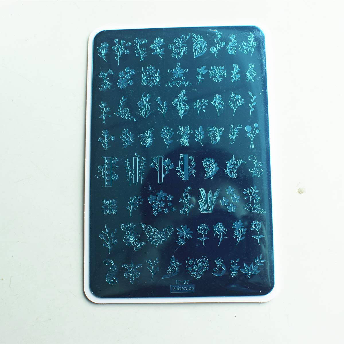 5-Piece Large Nail Stamping Plates Set - Rose, Skull, Leaf, Panda Designs - 9.5x14.5CM Rectangle Nail Art Templates for Professional & DIY Manicures - Perfect for Home Salons, Parties & Gift Giving