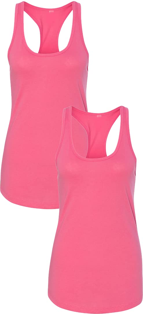 NEXT LEVEL APPAREL Women's Racerback Tank Top - Soft Breathable Workout Shirt (N1533) | Gym, Yoga, Running & Casual Wear