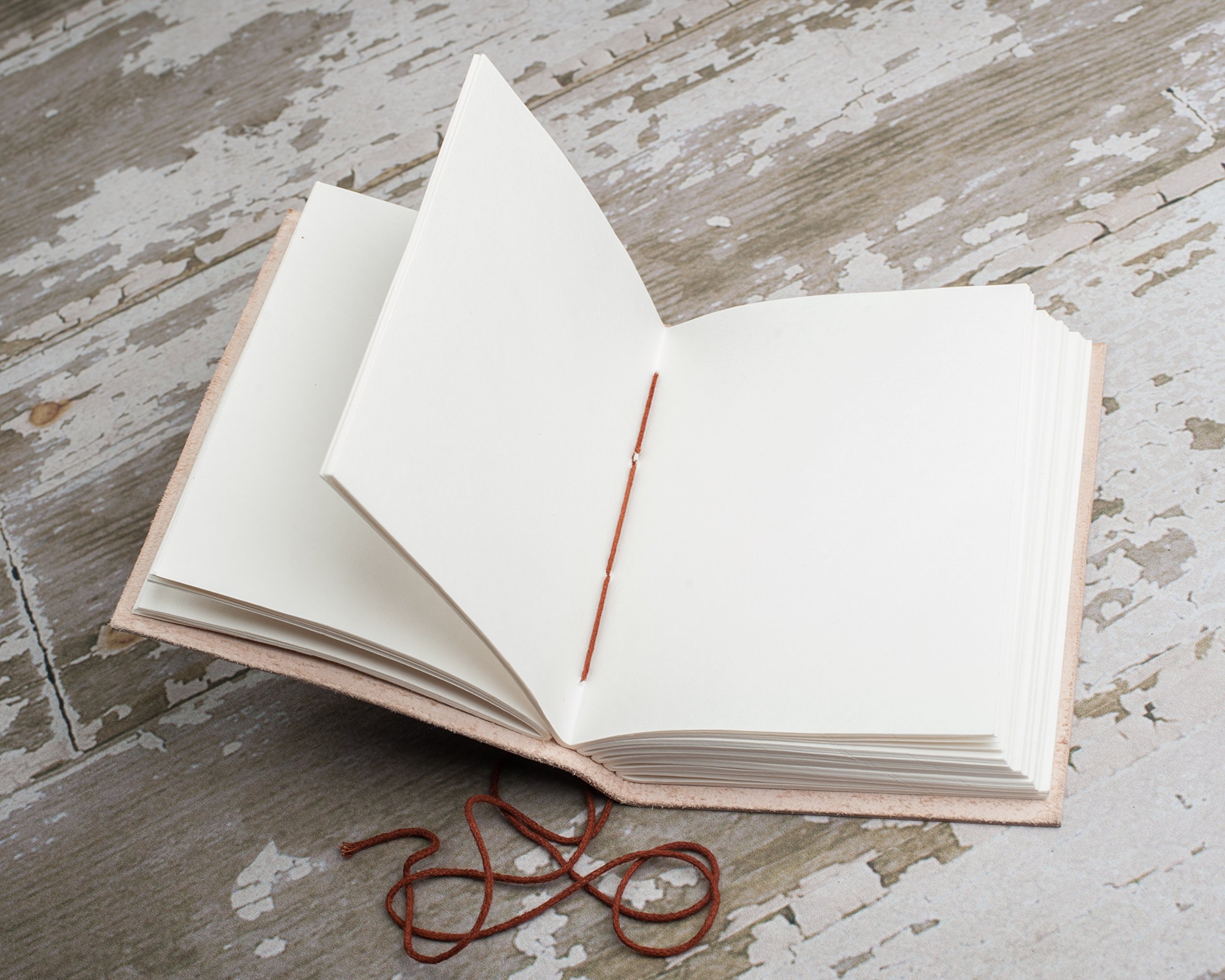 Soothi Personalized Zodiac Handmade Antique Leather Journal - Unlined Notebook for Travel, Diary & Writing - 7