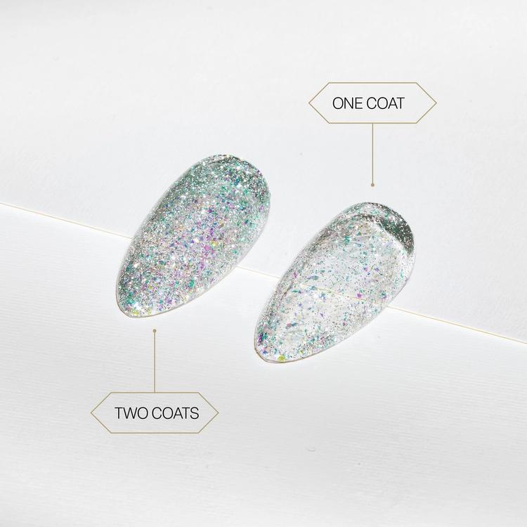 Apres Flash Glitter Gel Color FG01 - Long-Lasting Nail Polish for Gel Manicures - Perfect for Parties, Holidays & Special Occasions