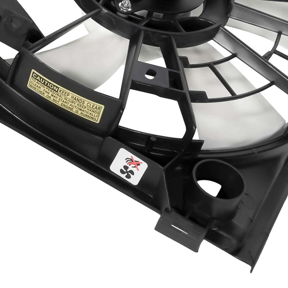 DNA MOTORING OEM-RF-0275 High Performance Radiator Cooling Fan Assembly - Direct Replacement for 2006-2013 Lexus IS250 - Improved Cooling Efficiency - Black - Perfect for Engine Overheating Prevention & Summer Driving