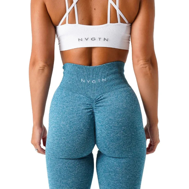NVGTN Speckled Scrunch Seamless Leggings for Women - Soft High-Waisted Workout Tights, Yoga Pants & Gym Wear | Perfect for Fitness, Running, Pilates & Lounge Wear