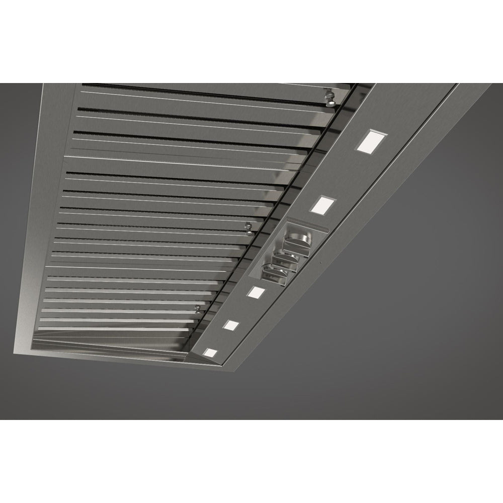 Fulgor Milano 46 Inch 600 CFM Professional Stainless Steel Range Hood Insert - F6BP46DS1 | Powerful Ventilation for Modern Kitchens & Cooking Spaces