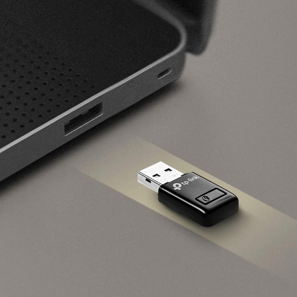 TP-Link TL-WN823N 300Mbps Mini USB WiFi Adapter - Wireless Network Adapter for PC/Laptop, Supports Windows XP/7/8/10 & Mac OS X, Plug & Play, WiFi Sharing Mode - Perfect for Home Office, Online Gaming & Streaming