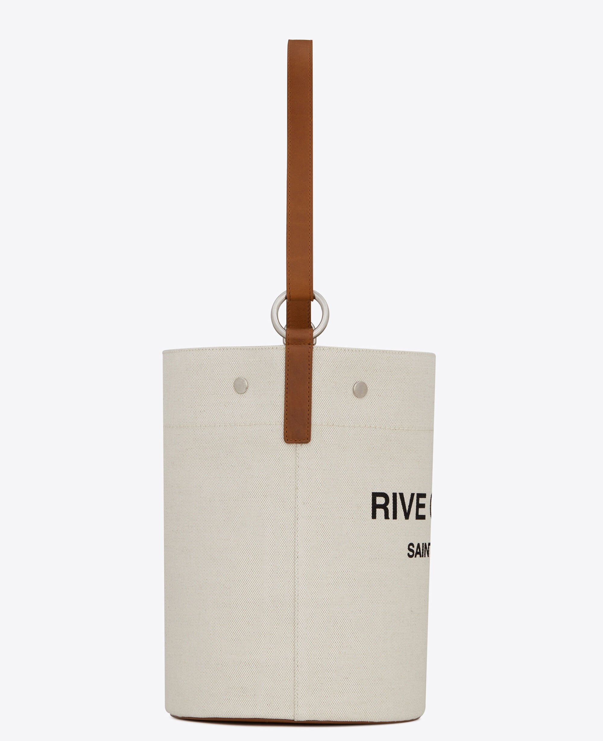 Rive Gauche Linen Bucket Bag - Stylish & Durable Women's Fashion Accessory for Beach, Travel & Everyday Use