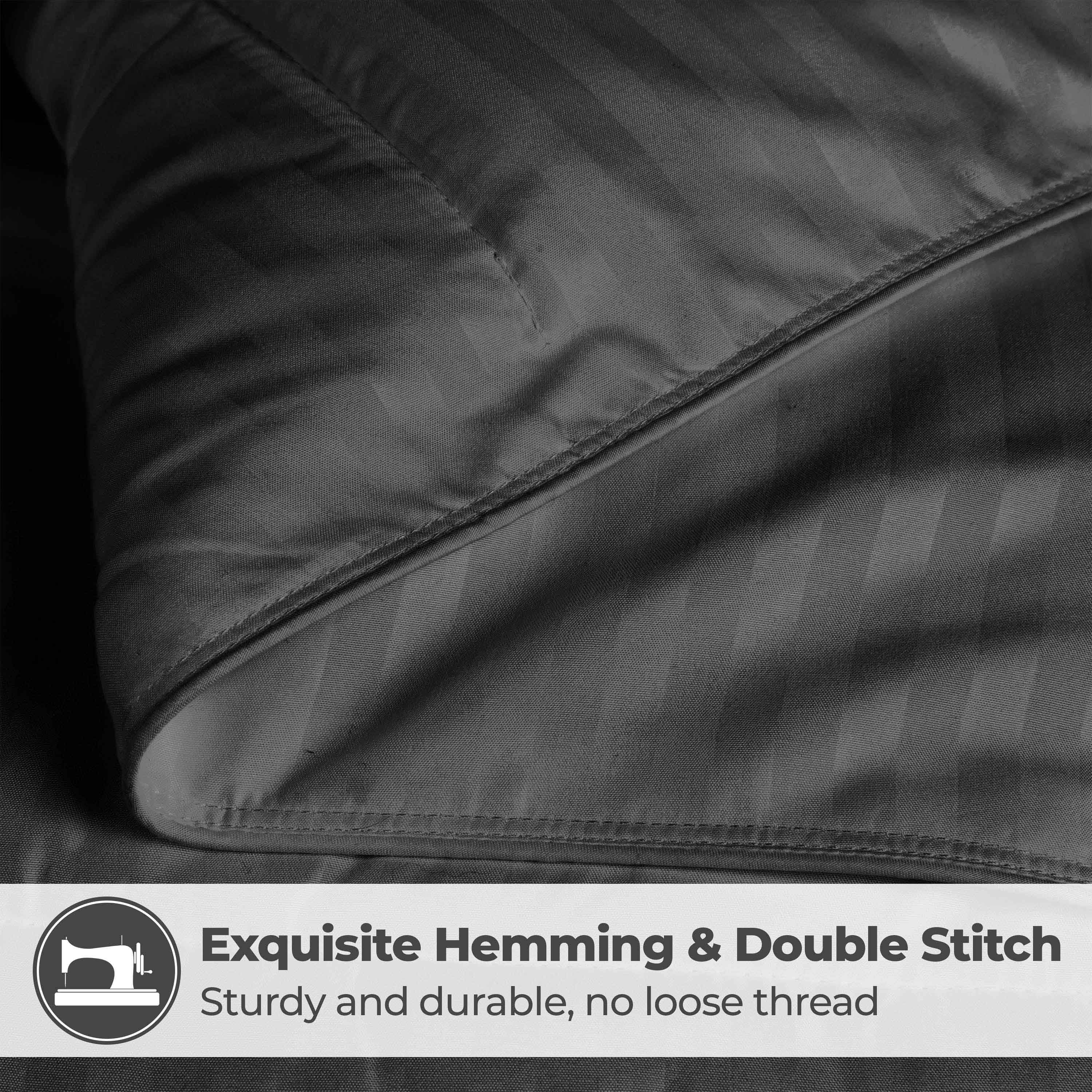 Reversible Striped Down Alternative Comforter - Soft & Lightweight All-Season Bedding for Cozy Sleep - Perfect for Bedrooms, Guest Rooms & Dorm Rooms