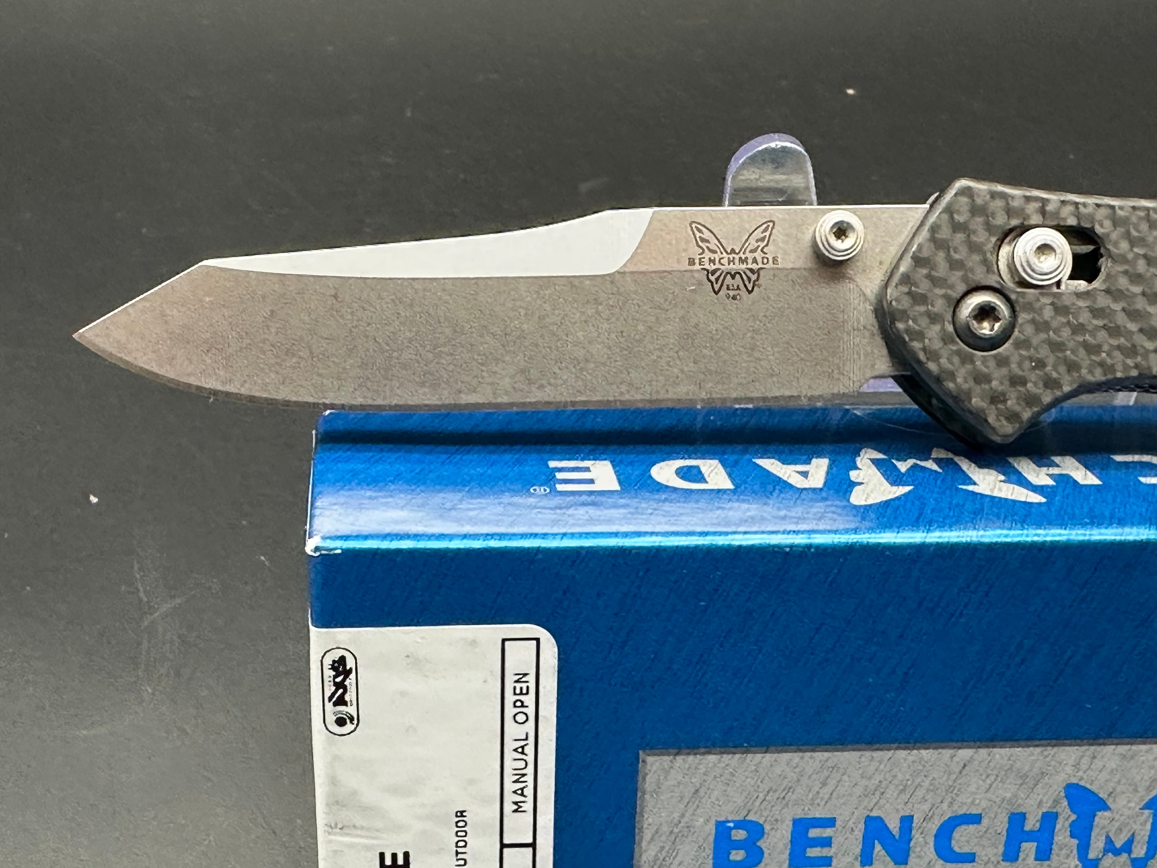 Benchmade Osborne 940 Folding Knife - Black G10 Scales, Clip Point Blade, Satin S90V Steel | EDC, Outdoor, Camping & Survival Knife