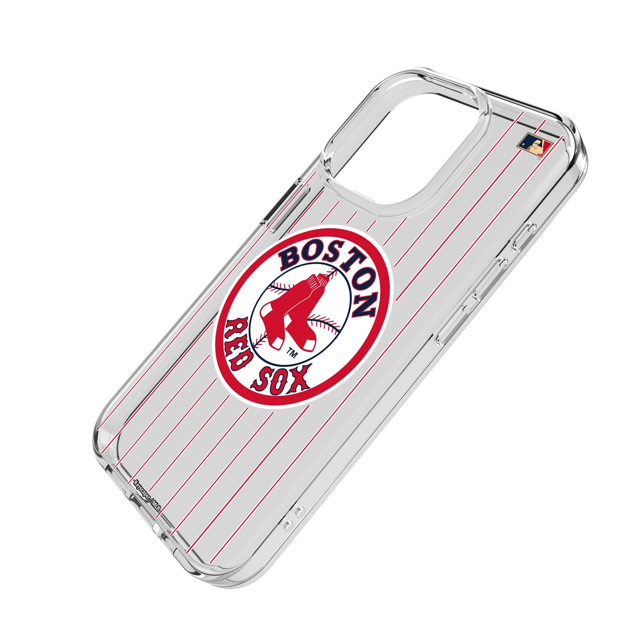 Boston Red Sox 1976-2008 Cooperstown Collection Pinstripe Clear iPhone Case for iPhone 6/7/8/X/11/12/13/14 - Perfect for Baseball Fans & Game Day Protection