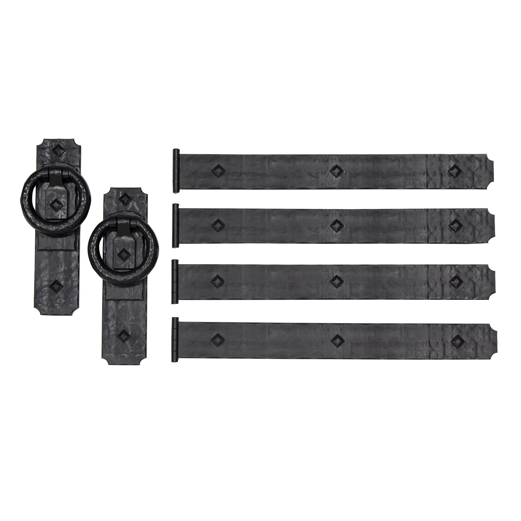 Rustic Rings Magnetic Garage Door Hardware Set (6-Piece) - Durable & Stylish Door Accessories for Home & Garage Organization | Perfect for DIY Home Improvement & Garage Storage Solutions