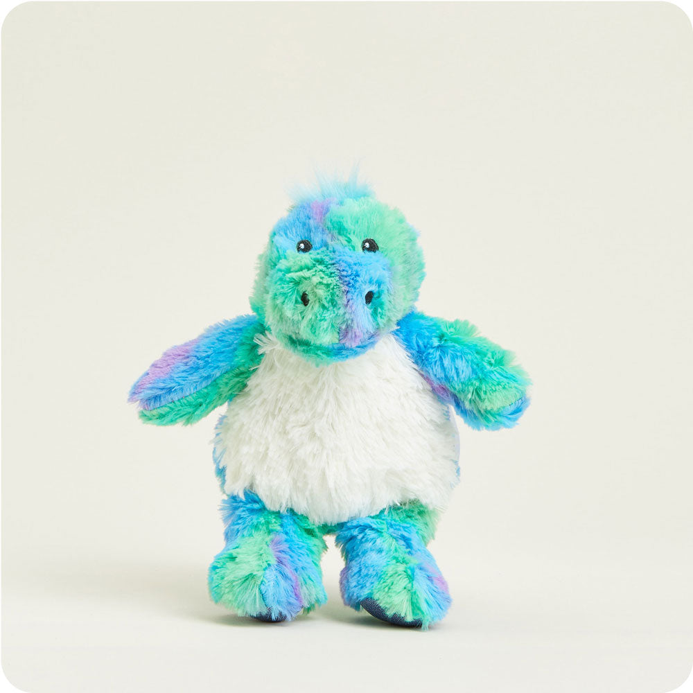 Rainbow Dinosaur Warmies Junior - Soft Plush Stuffed Animal with Lavender Scent for Kids | Perfect for Bedtime, Anxiety Relief & Sensory Play