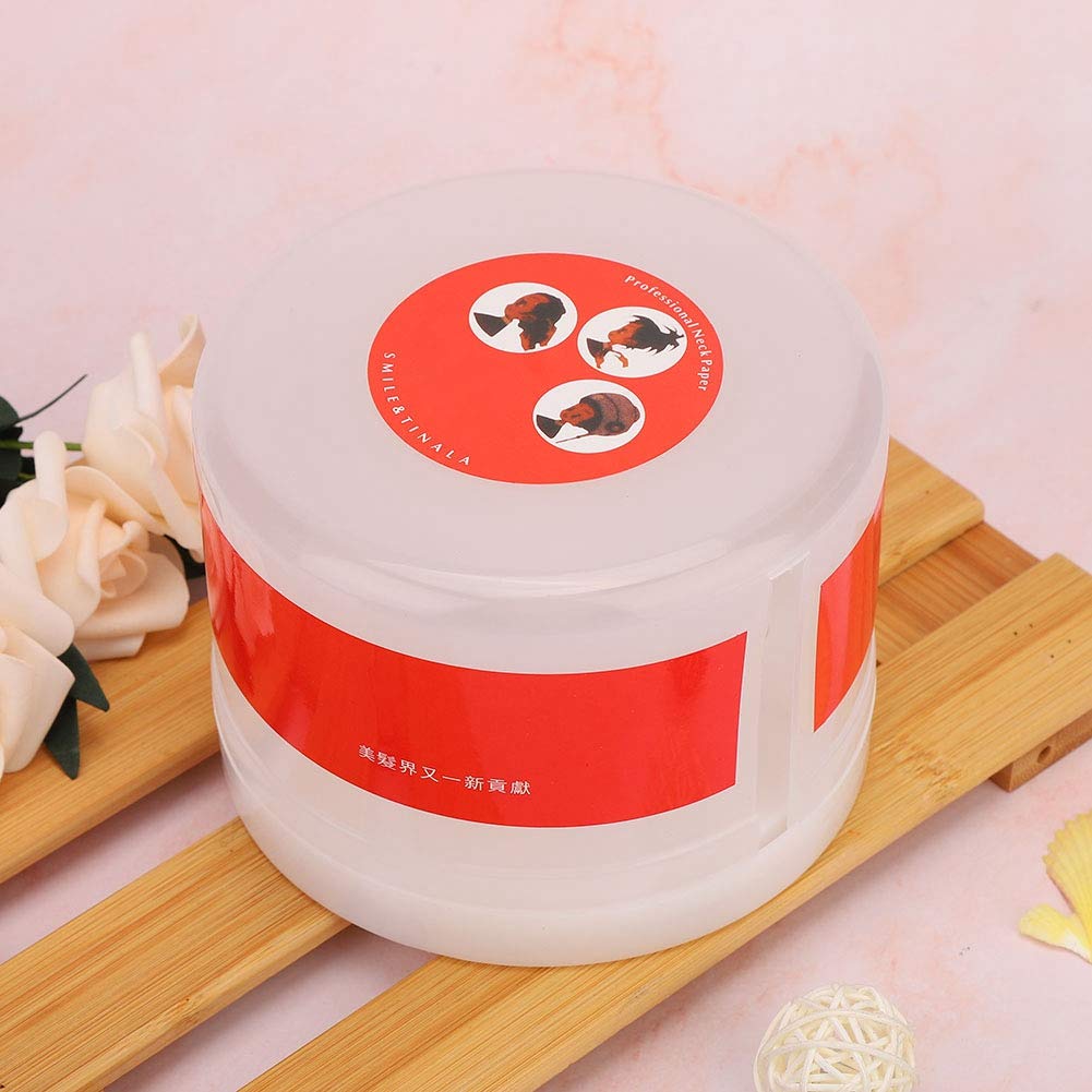 ZJchao Neck Paper Dispenser with Suction Cups - Hair Cutting Collar Paper Roll Holder for Barber Shops & Home Use | Neck Strip Storage Container for Salon, Haircut & Grooming Services
