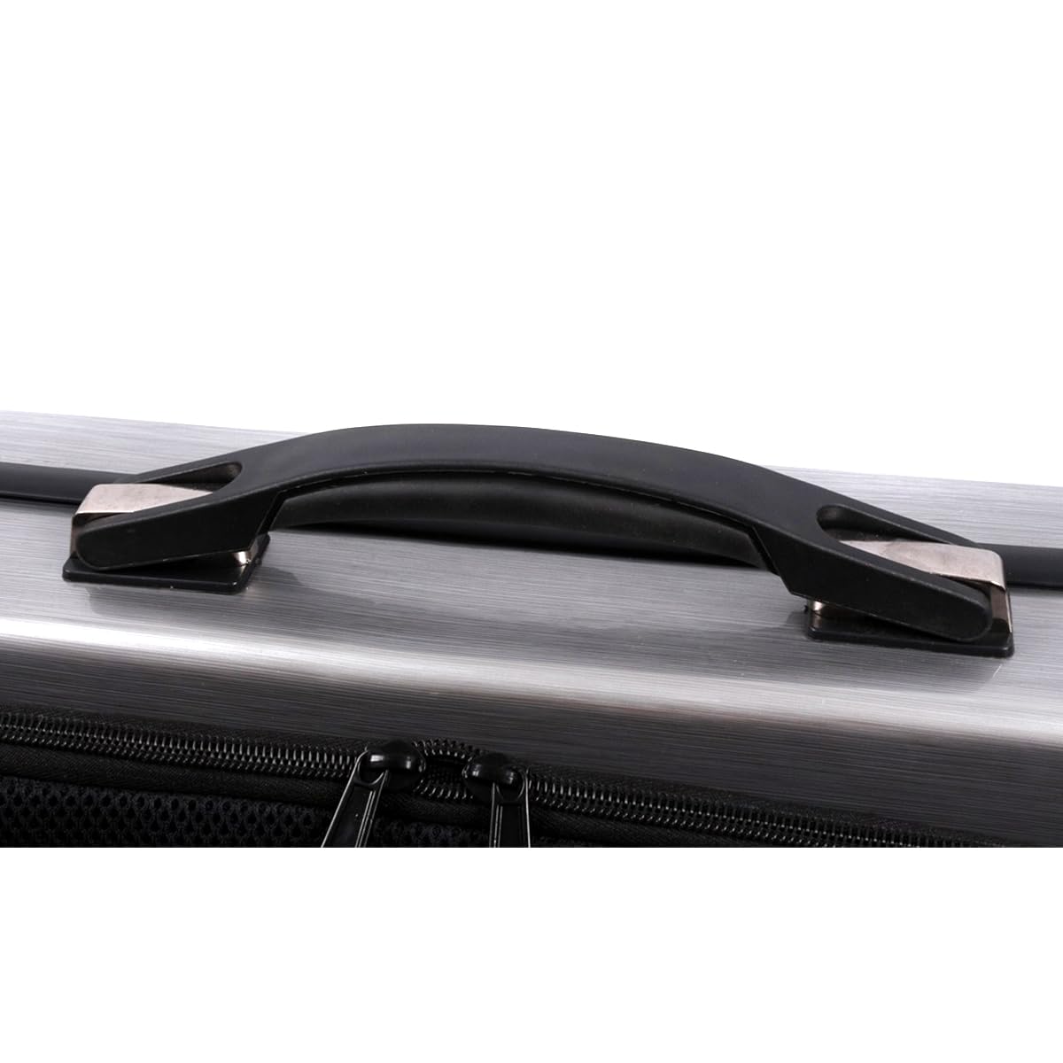 Premium 4/4 Full Size Carbon Fiber Violin Case - Lightweight Hard Shell Travel Case with Shoulder Strap, Music Sheet Pocket & Security Lock (2.1kg, Silver Gray) - Perfect for Professional Musicians, Travel & Performance Protection