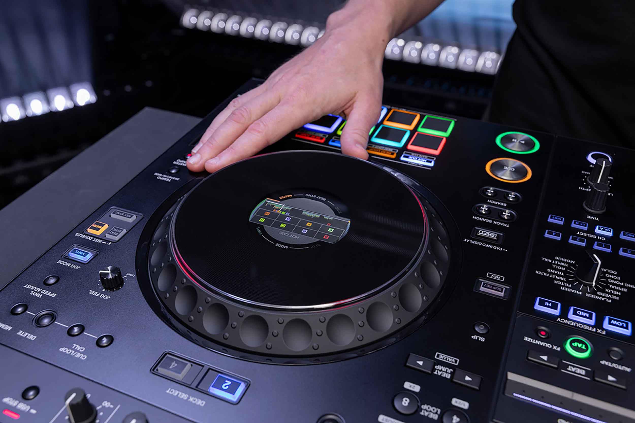 XDJ-AZ 4-Channel Professional DJ Controller System with Mixer & Performance Pads - Perfect for Clubs, Weddings & Home DJing