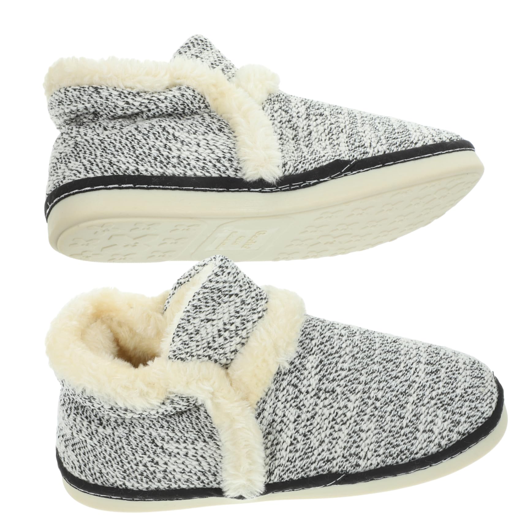 Holibanna Non-Slip Cotton Slippers for Men & Women - Warm Unisex Indoor House Shoes with Wool Lining for Winter | Cozy Home, Bedroom & Floor Comfort