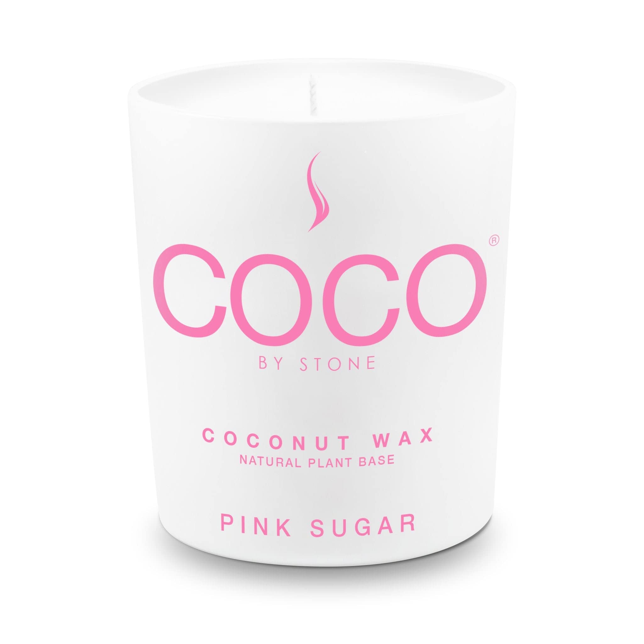 11oz Coconut Apricot Wax Candle - Pink Sugar Scented Home Fragrance | Vegan, Cruelty-Free & Clean Burning Hand-Poured Candle with 1 Wick | Perfect for Living Room, Bedroom & Bathroom Aromatherapy