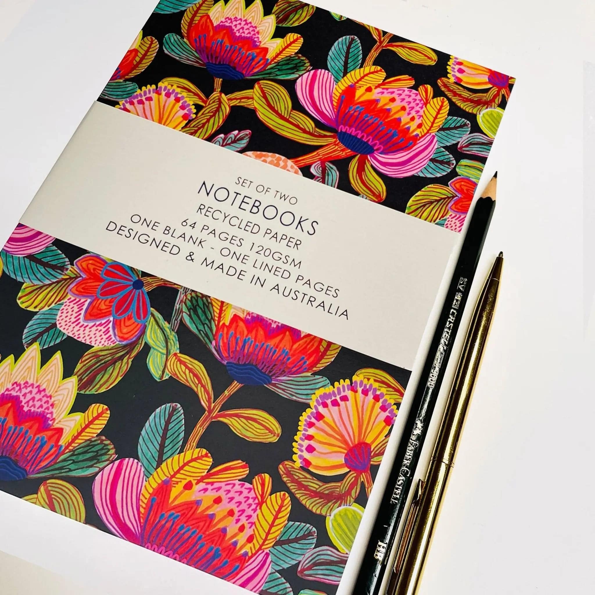 Premium Protea Australis A5 Notebook Set - Lined Journal for Writing, Sketching & Note Taking - Perfect for Students, Office & Travel
