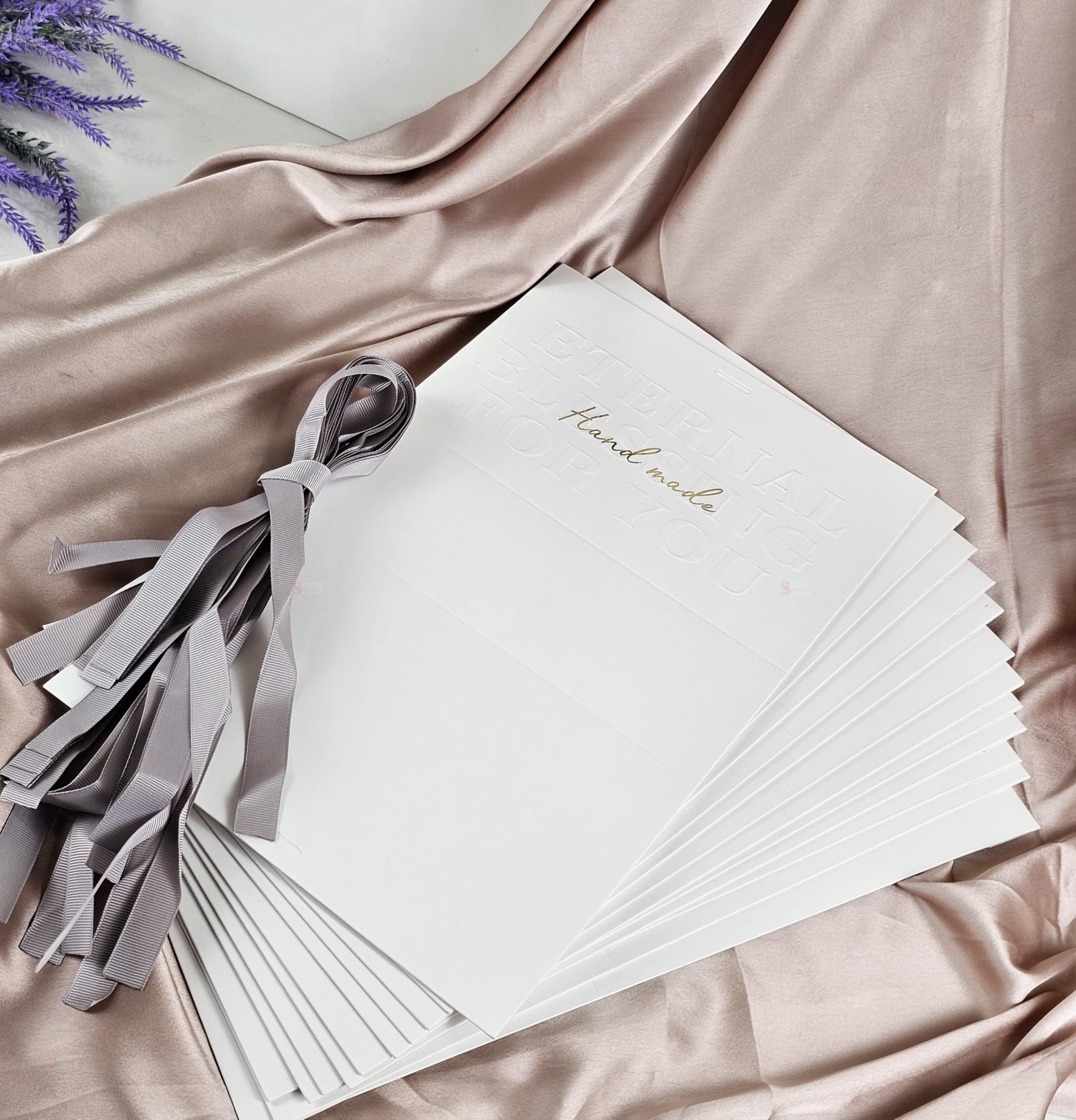 4-Piece White Folding Paper Gift Box Set with Ribbon - Elegant Wedding Favor Boxes, Birthday Party Decor, Valentine's Day & Festival Gift Packaging - Perfect for Chocolates, Jewelry & Small Gifts (White)