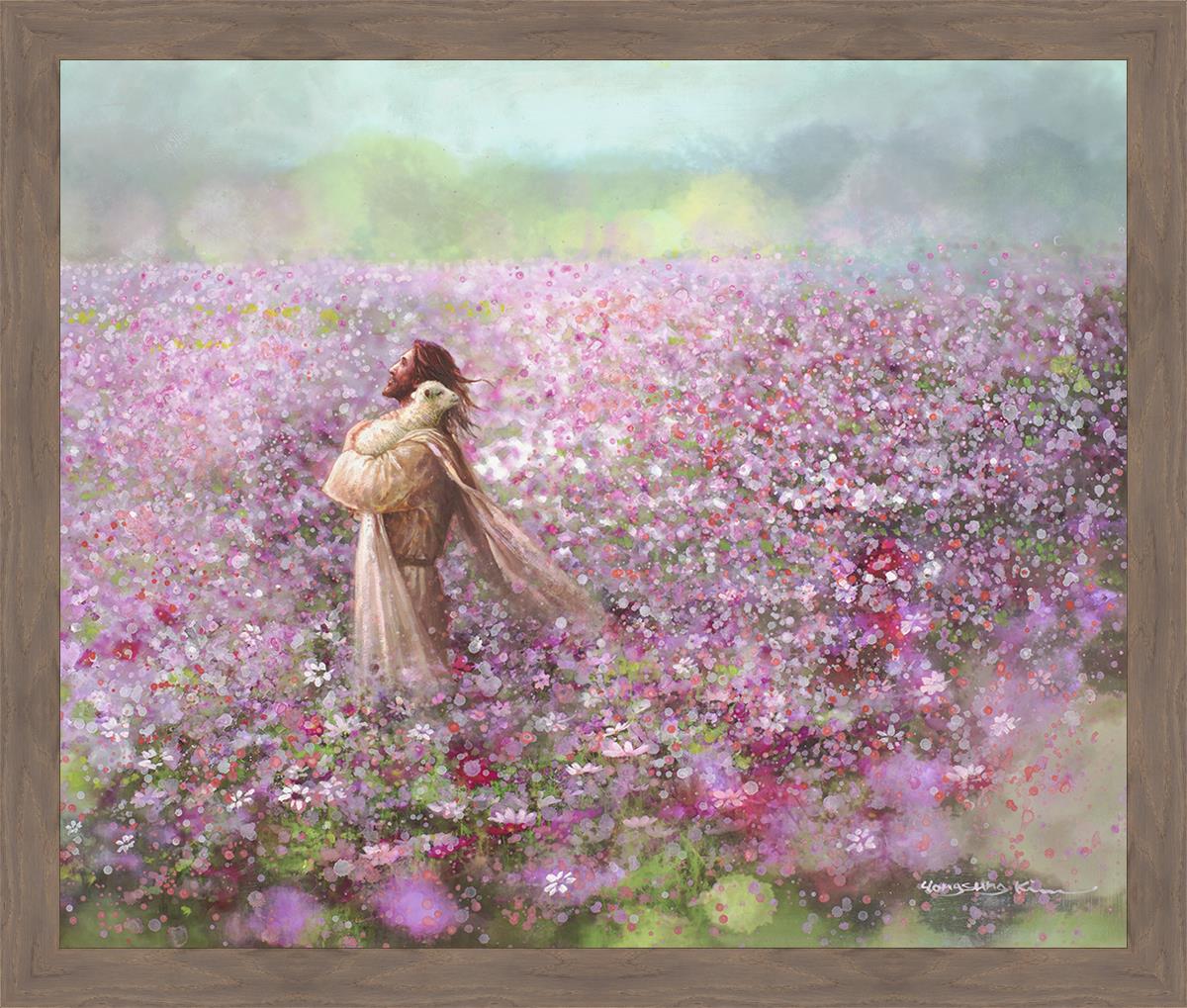 Calming Embrace Large Wall Art - Modern Abstract Canvas Painting for Living Room, Bedroom & Office Decor - Perfect for Home, Office & Meditation Spaces