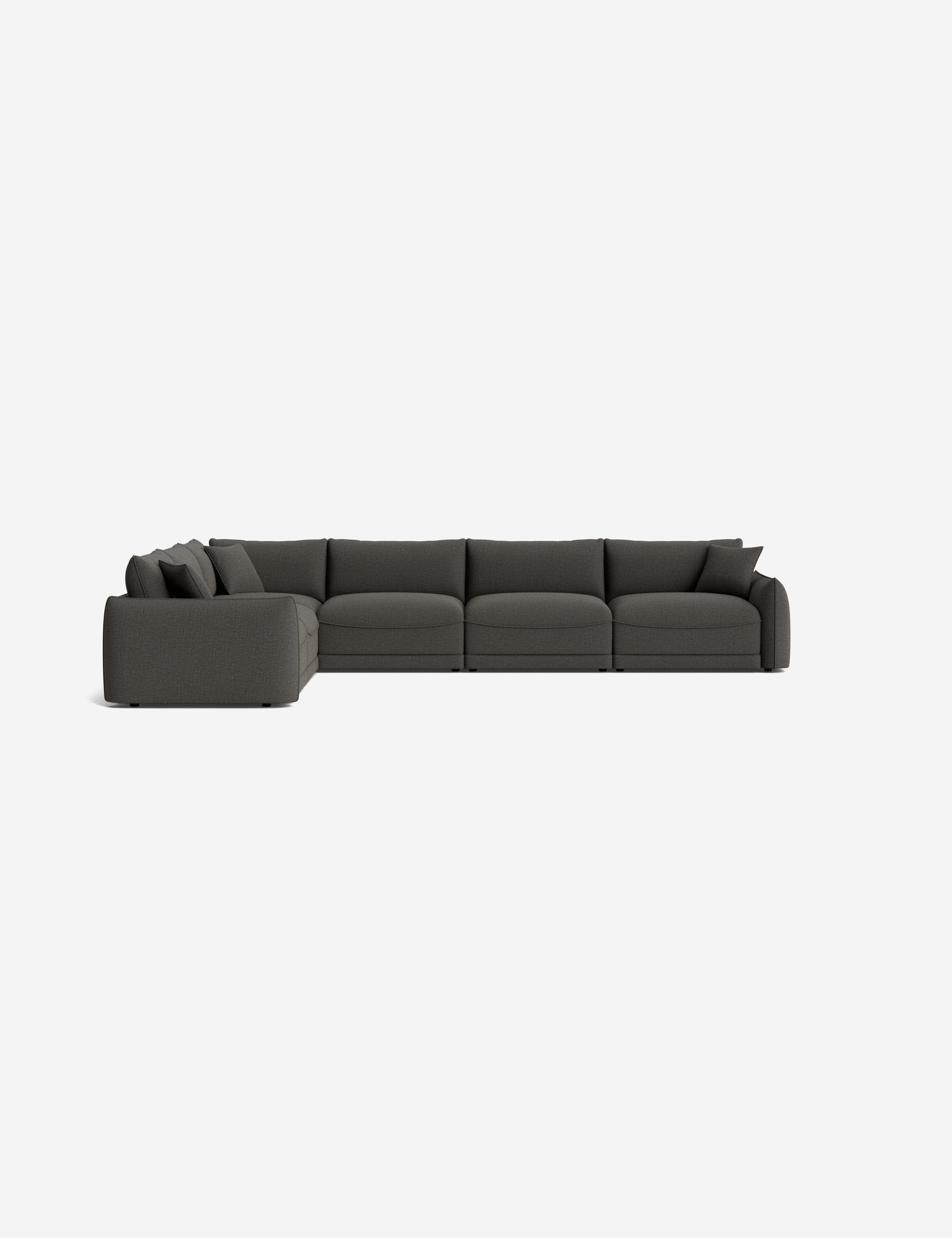Balmer Modular Corner Sectional Sofa - Modern L-Shaped Couch with Reversible Chaise, Soft Fabric Upholstery for Living Room, Family Room & Home Theater Comfortable Seating