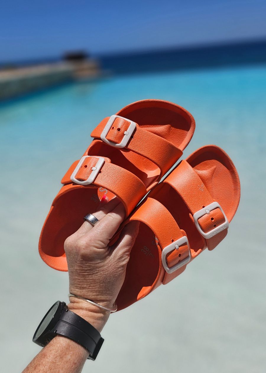 Women's Comfort Slides - Soft & Supportive Summer Sandals for Relaxing at Home, Beach, or Poolside