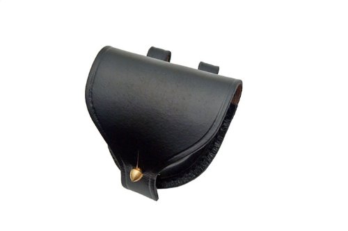 SZCO Supplies Plain Leather Cap Pouch - Durable Ammo Holder for Hunting & Outdoor Adventures | Perfect for Baseball Caps, Hats & Accessories Storage