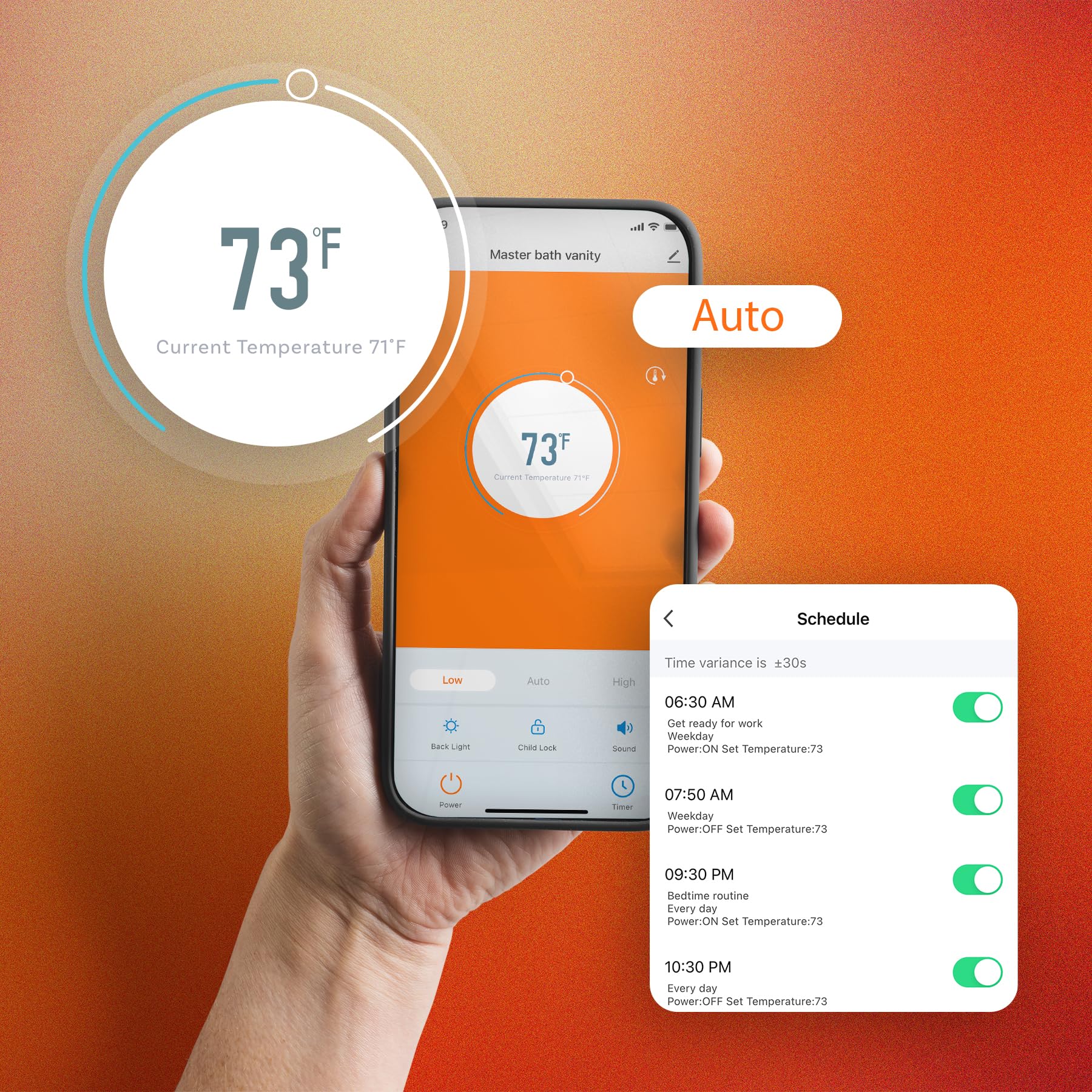 Heat Storm 3000W WiFi Smart Wall Heater - Energy Efficient Electric Space Heater for Home, Office & Bedroom - Remote Control & Programmable Thermostat