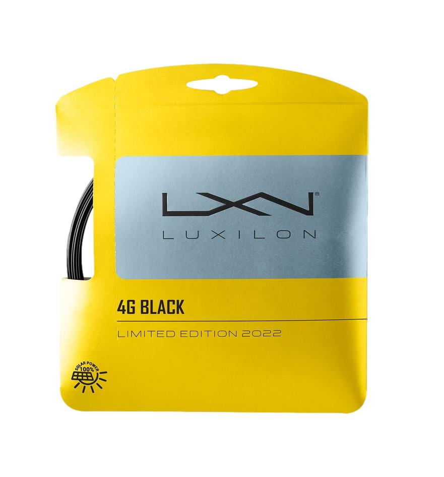 Luxilon 4G 125 Black Tennis String - Premium Polyester Tennis Racket String for Enhanced Control & Durability - Perfect for Competitive Play & Tournament Performance