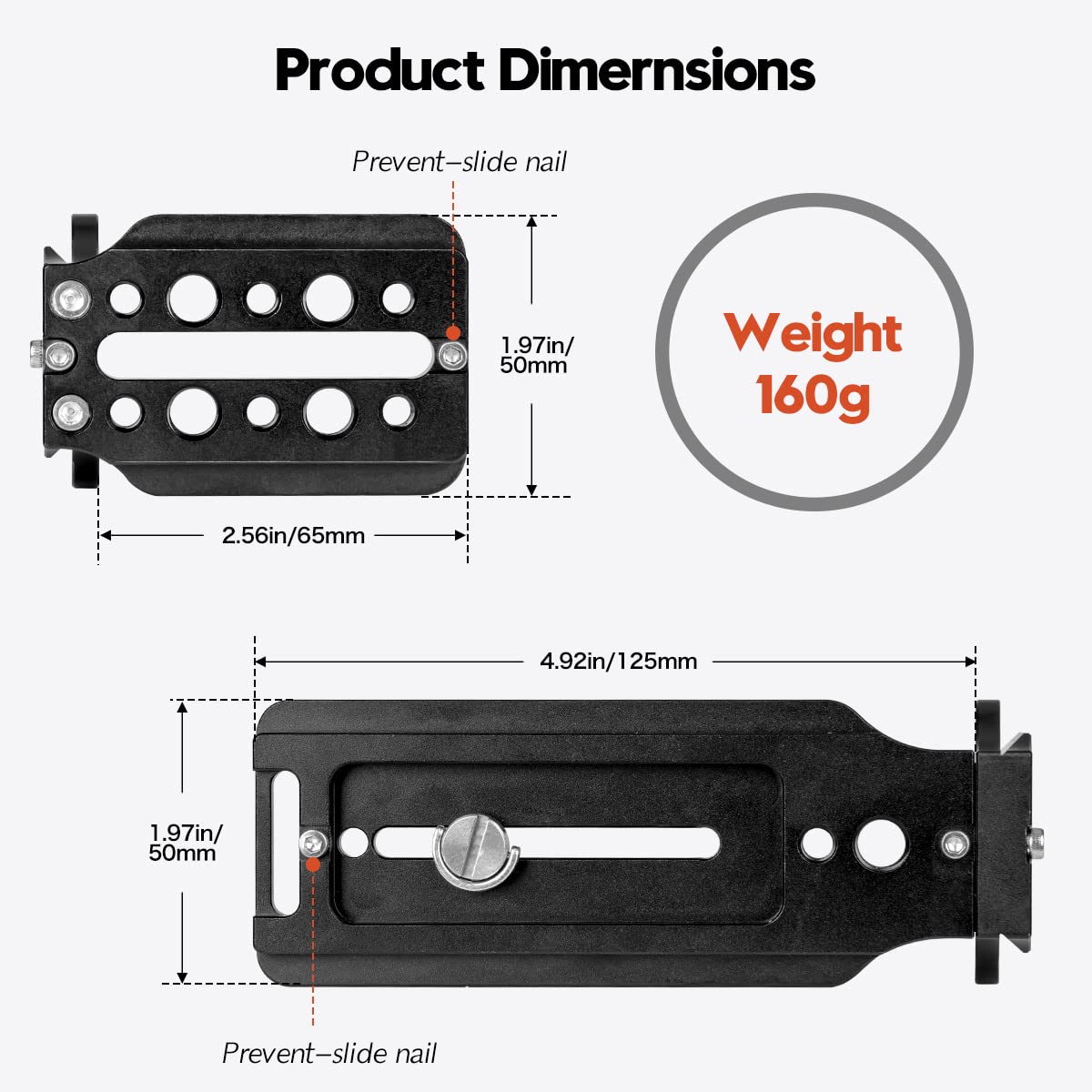 Koolehaoda L-Shaped Camera Bracket - Quick Release Vertical Video Shooting Plate with Arca Swiss Compatibility for DSLR Cameras - Perfect for Tripod Heads, Ballheads & Vlogging Setups