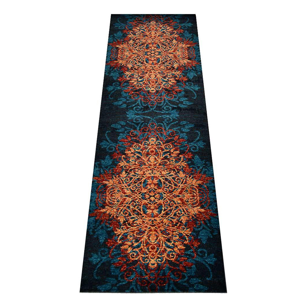 Blossom Machine Woven Rug - Soft Non-Slip Area Rug for Living Room, Bedroom & Nursery - Floral Design Home Decor