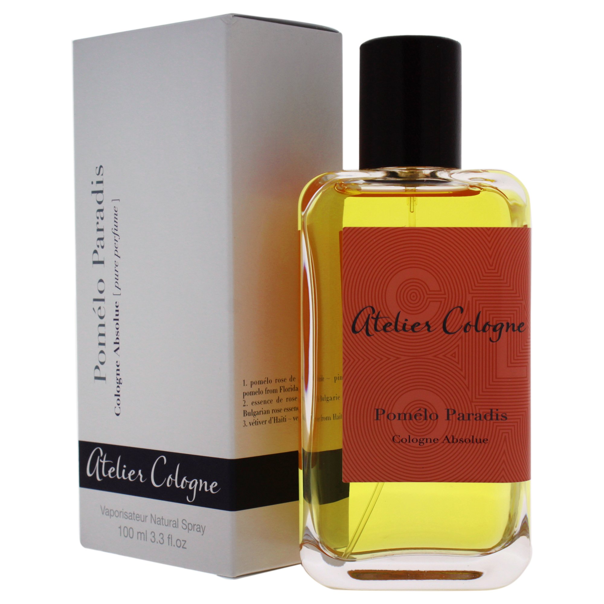 Atelier Cologne Pomelo Paradis Eau de Parfum - 3.3 oz Citrus Floral Perfume for Women, Long-Lasting Fragrance with Notes of Grapefruit, Orange Blossom & Amber | Perfect for Daytime Wear, Office & Special Occasions