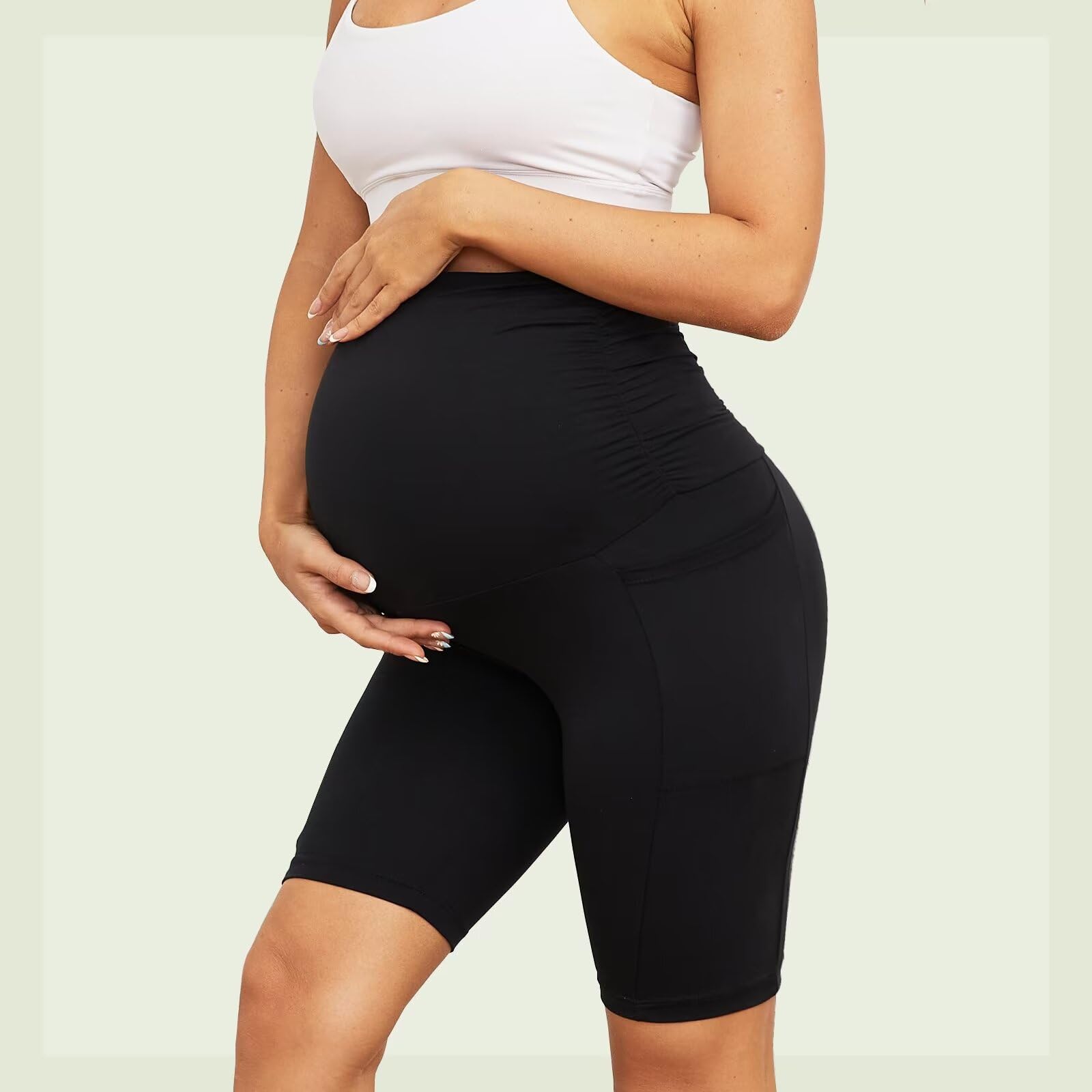Women's Maternity Biker Shorts - 8